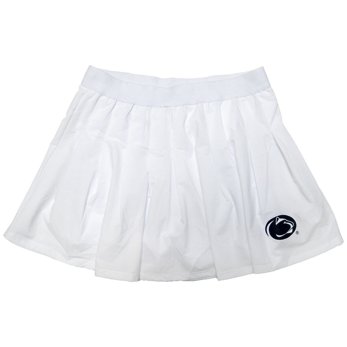 women's white mini skort with Penn State Athletic Logo